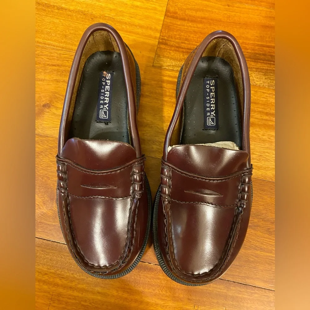 Sperry Kids Burgundy Penny Loafers